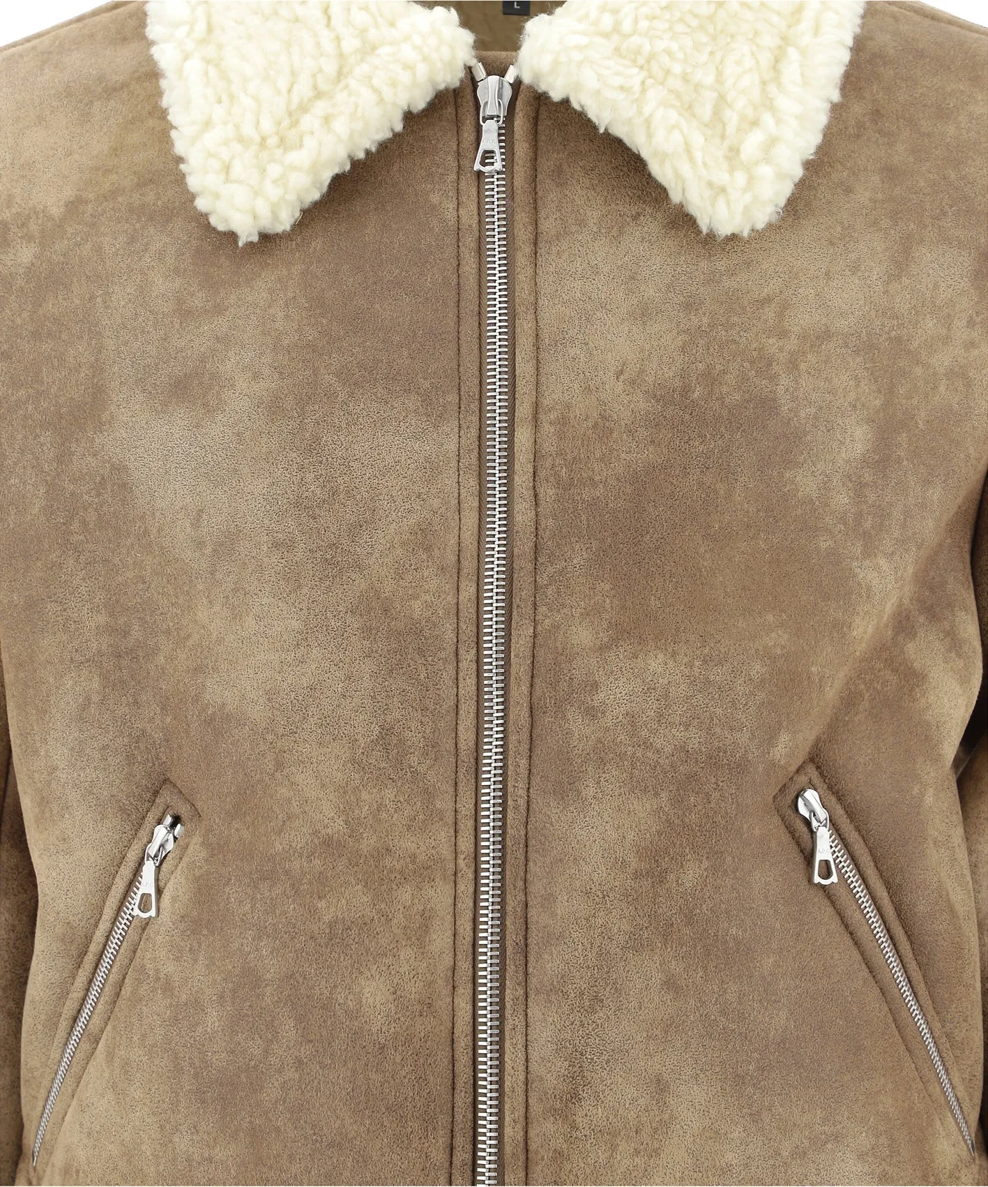 A.P.C. Faux-Shearling Collar Jacket