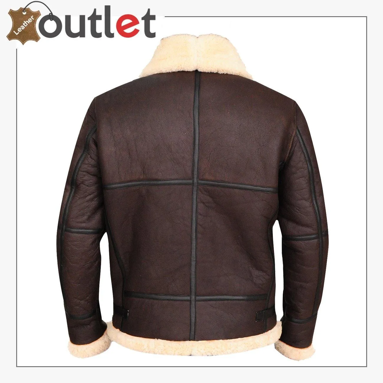 B3 Bomber Aviator Shearling Leather Jacket