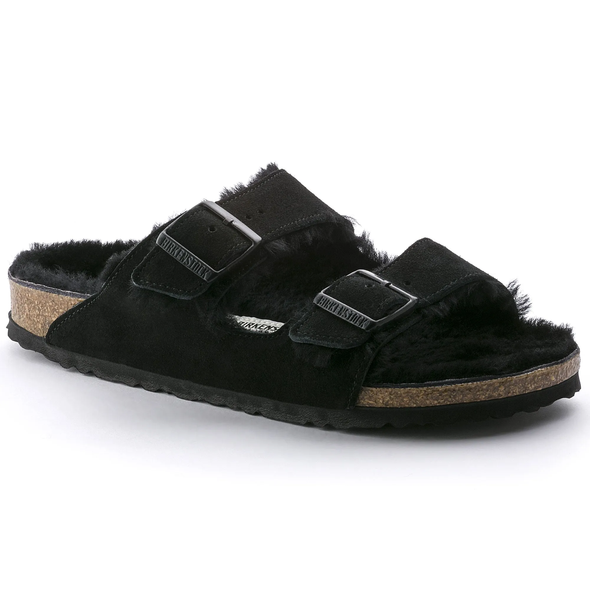 BIRKENSTOCK: ARIZONA SHEARLING SUEDE SANDAL