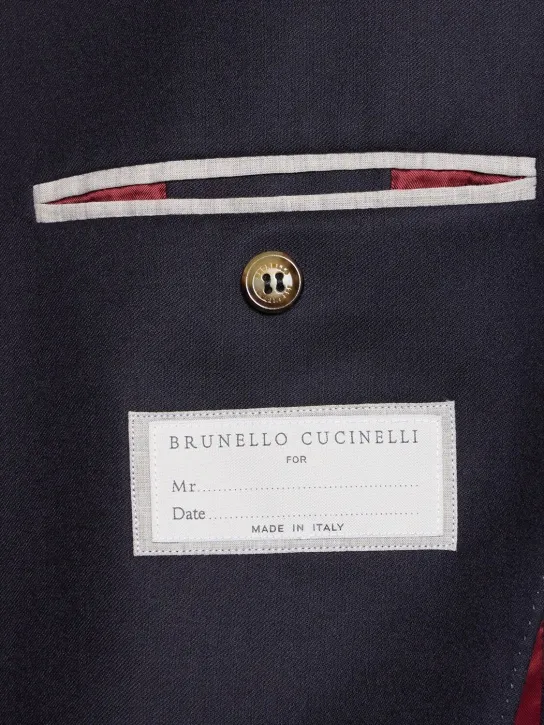 Brunello Cucinelli   Wool flannel single breast suit 