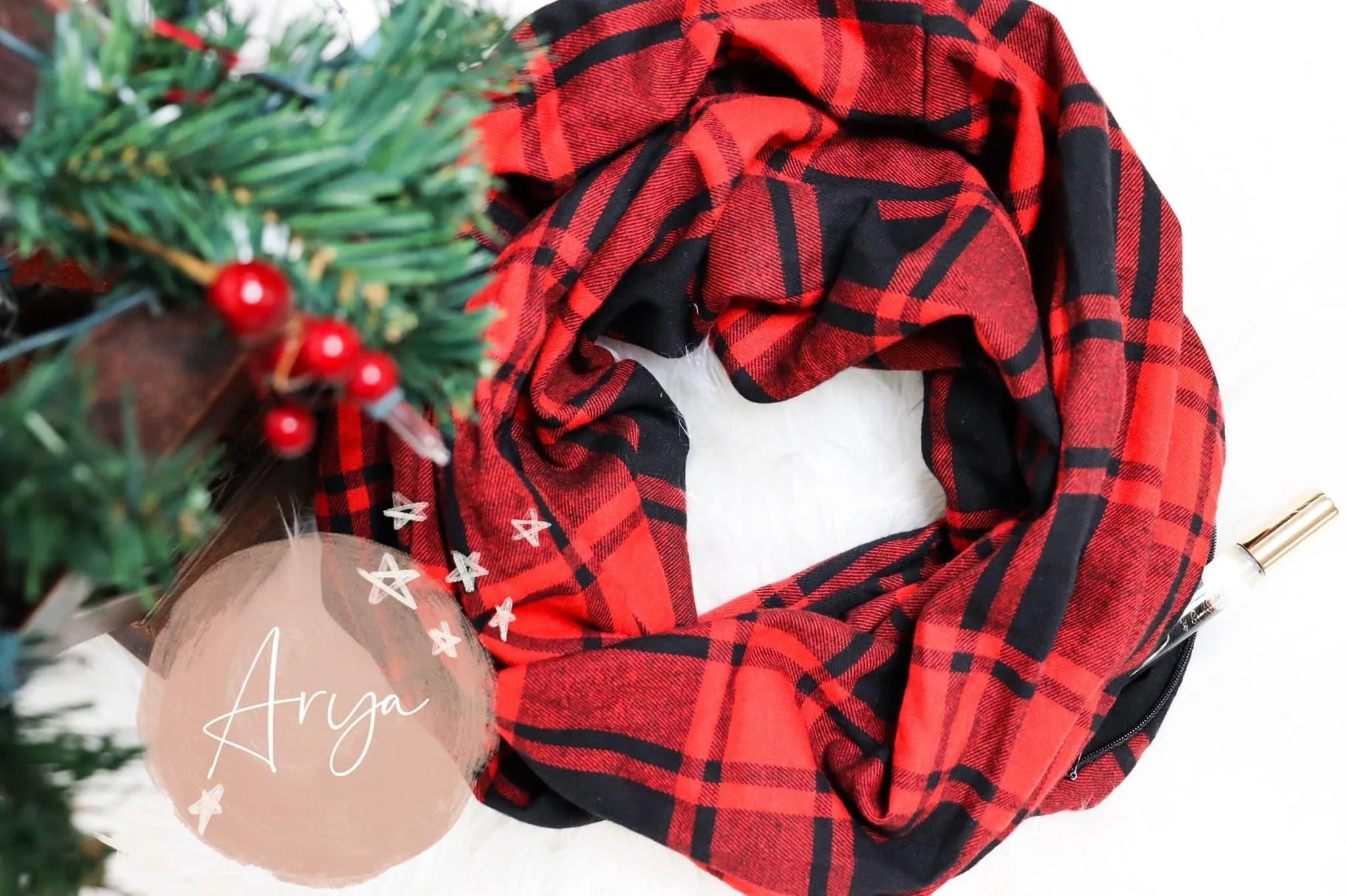 Buffalo Plaid Pocket Scarfs