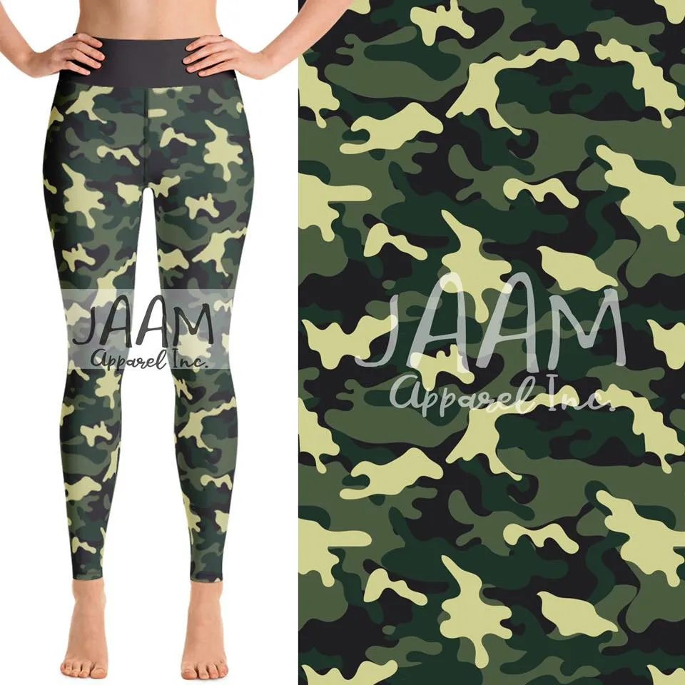 Camo Girl Camoflauge Super SOFT Yoga Band Leggings OS TC Plus rts