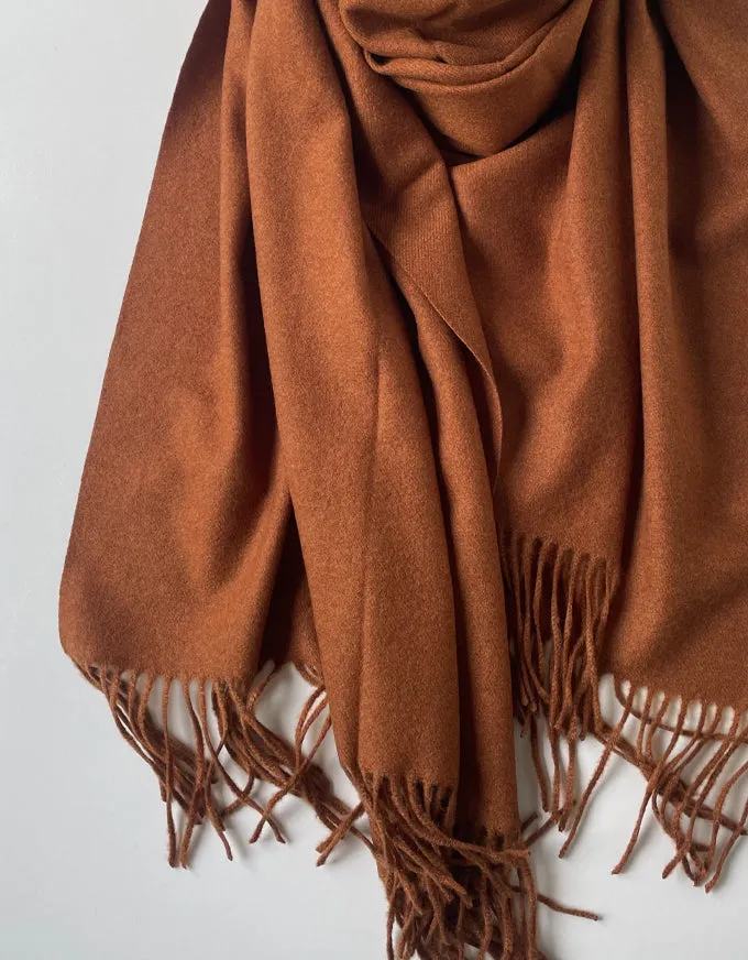 Cashmere Scarf Tobacco