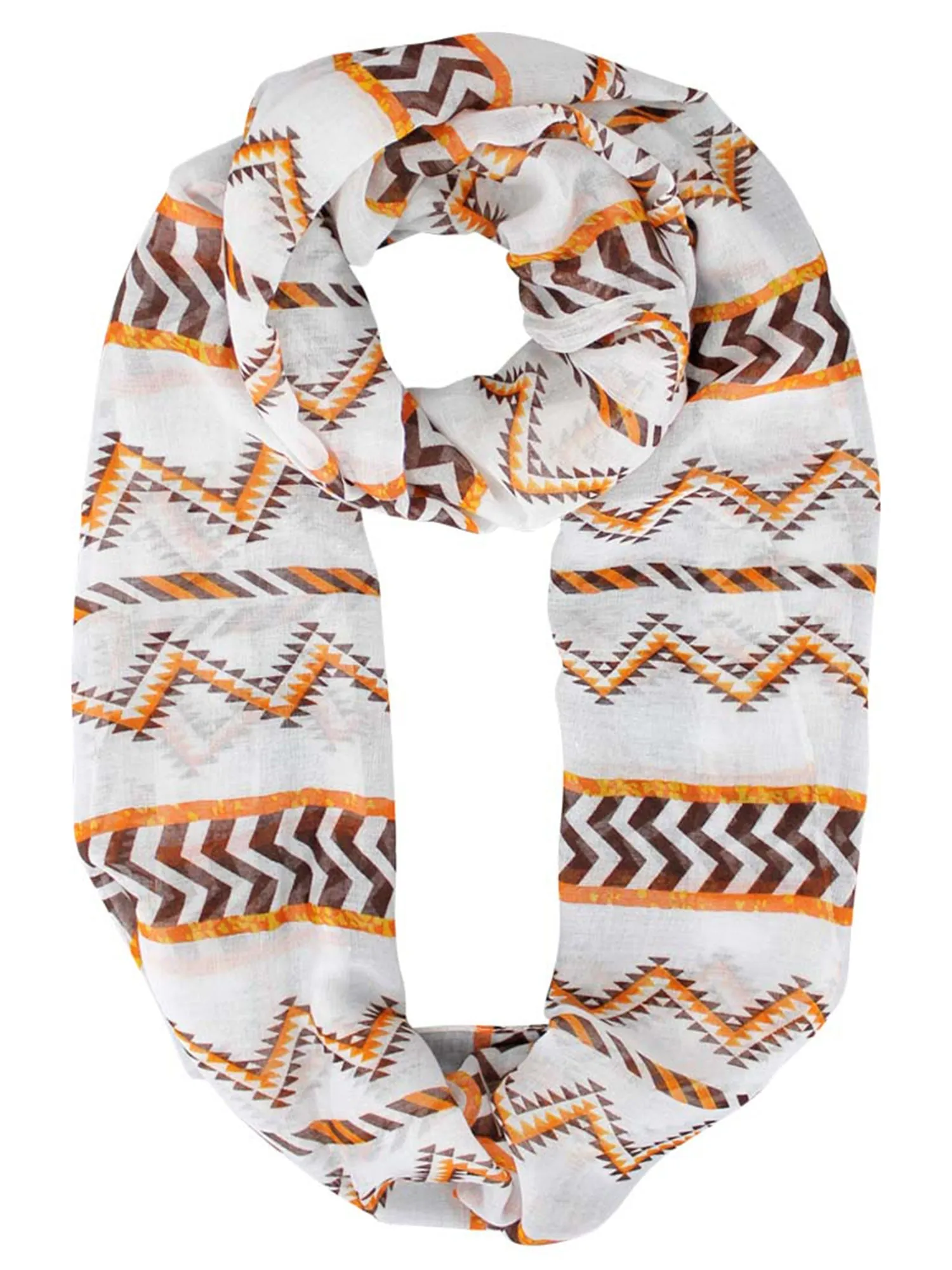 Chevron Aztec Print Infinity Scarf