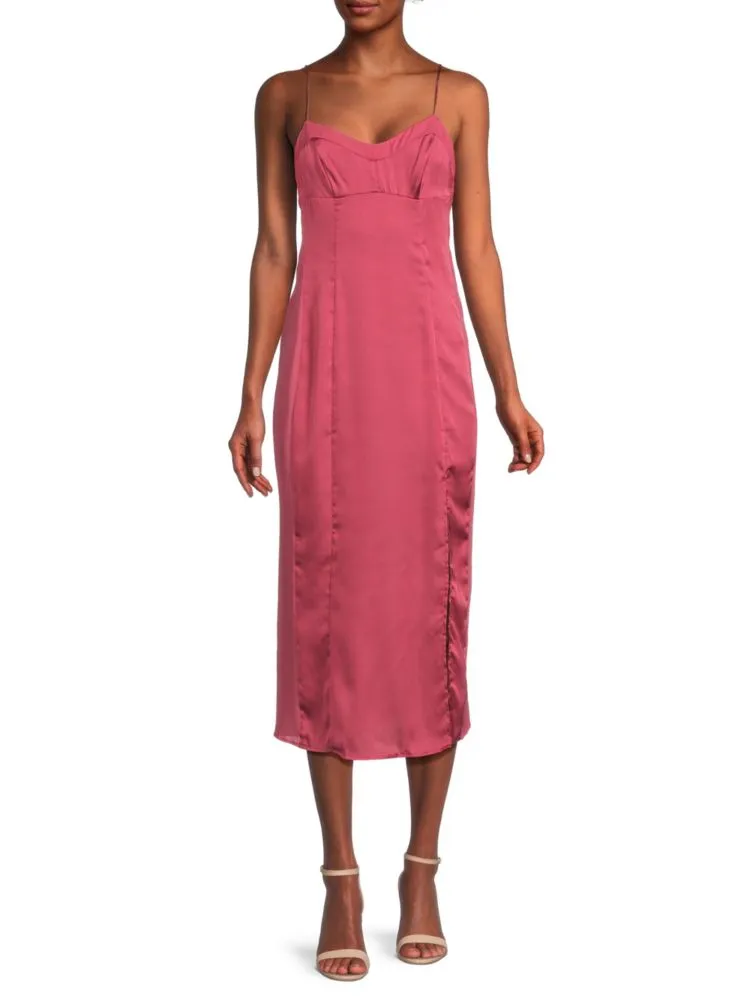 City Cool Intimately Free People Slip Dress in Venetian Red