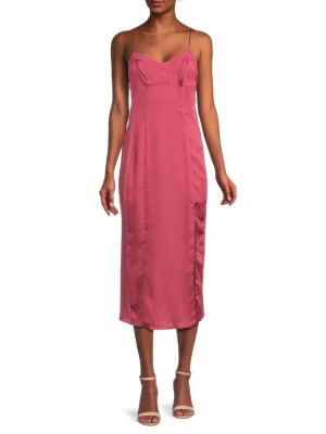 City Cool Intimately Free People Slip Dress in Venetian Red