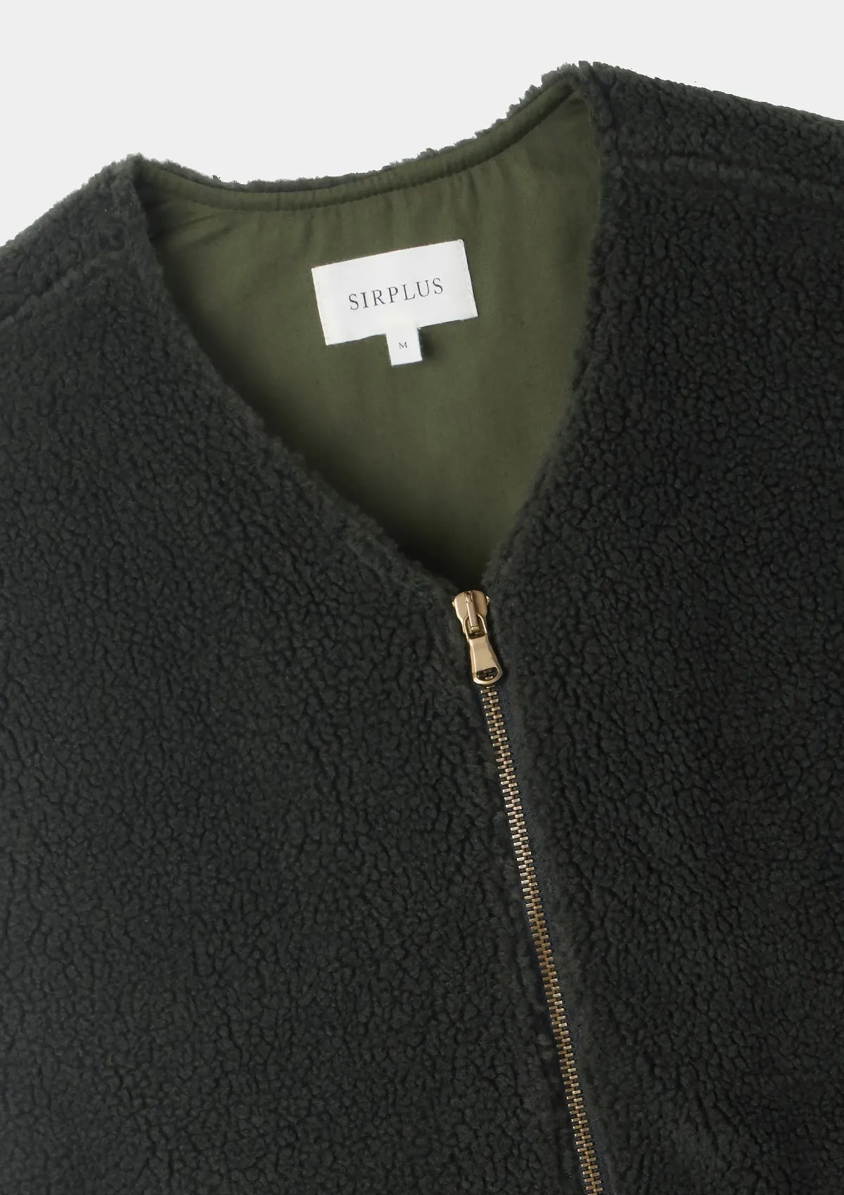 Dark Green Teddy Gilet