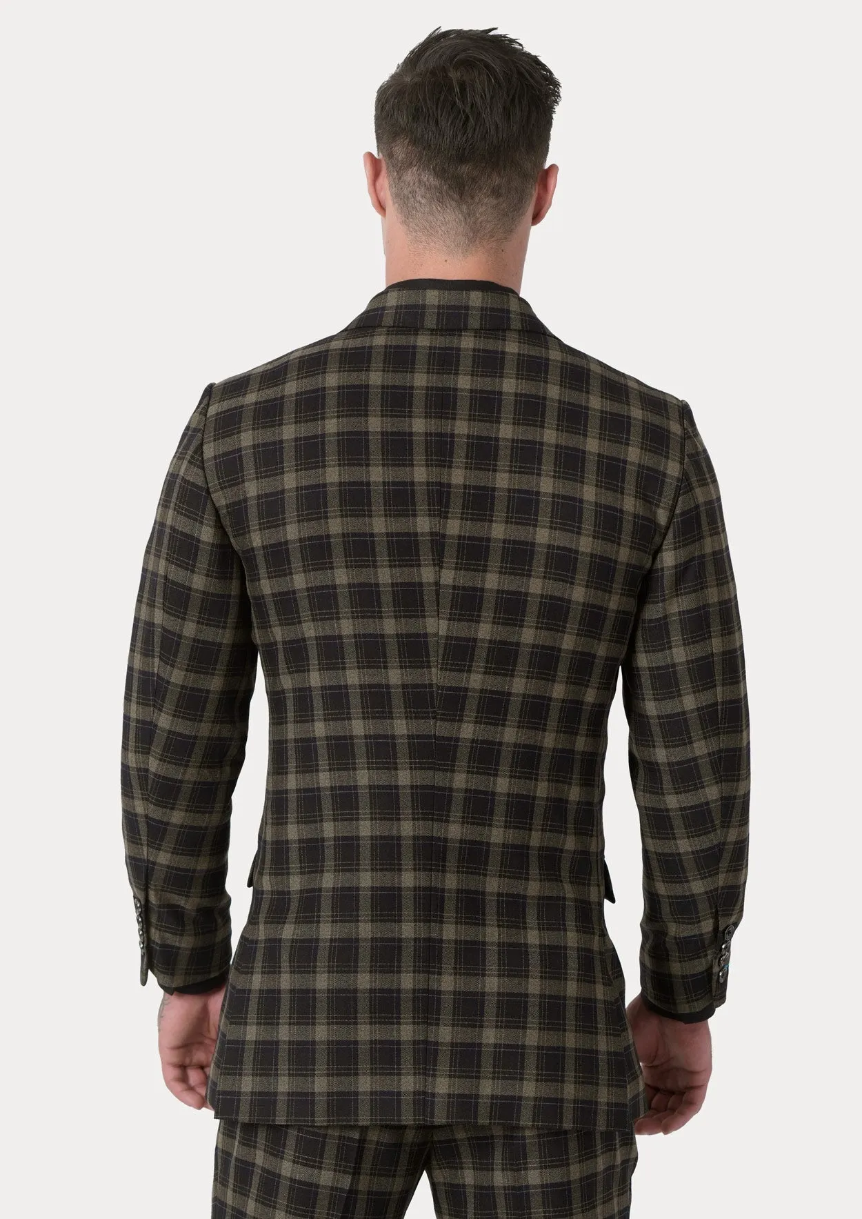 Ellis Black & Gold Check Jacket