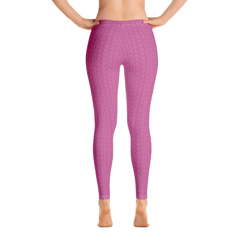 Fuchsia Bloom Low Waist Leggings