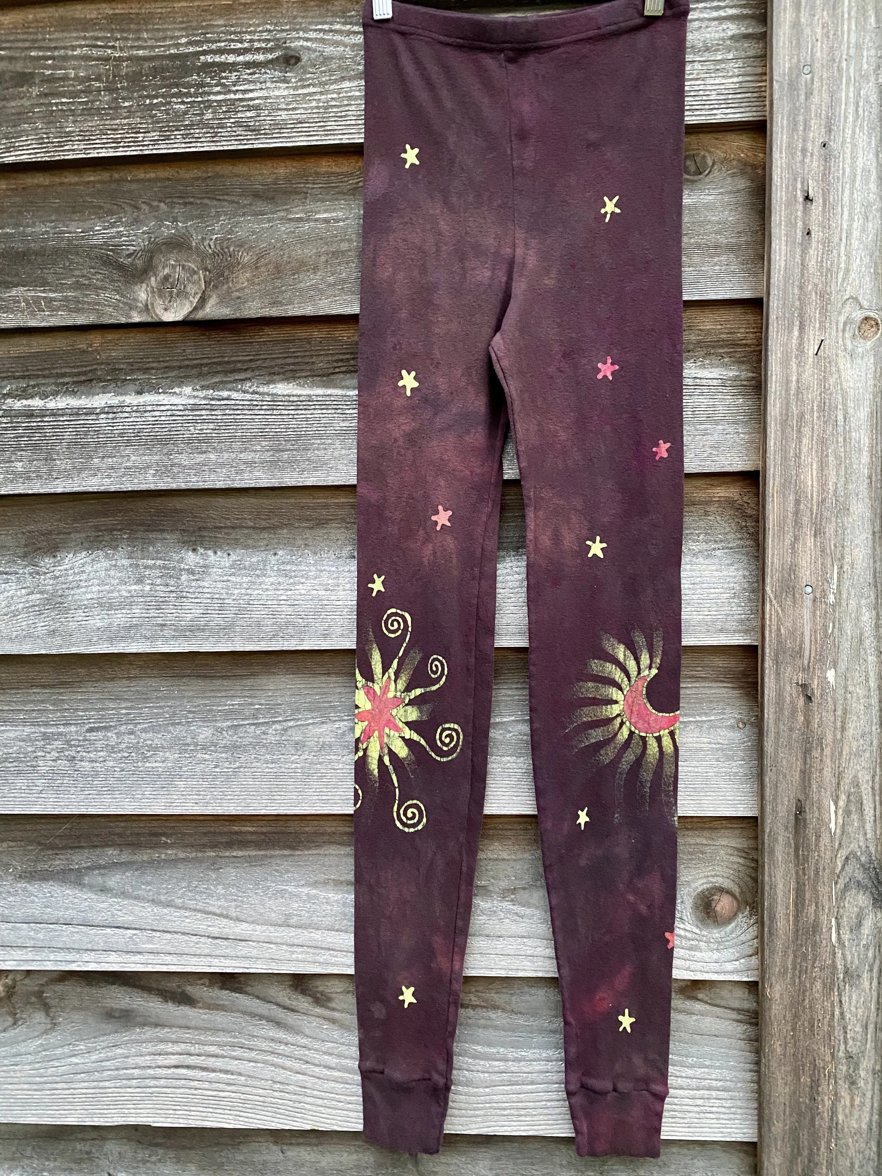 Galloping Into The Wilderness   PURE Cotton Batik Leggings