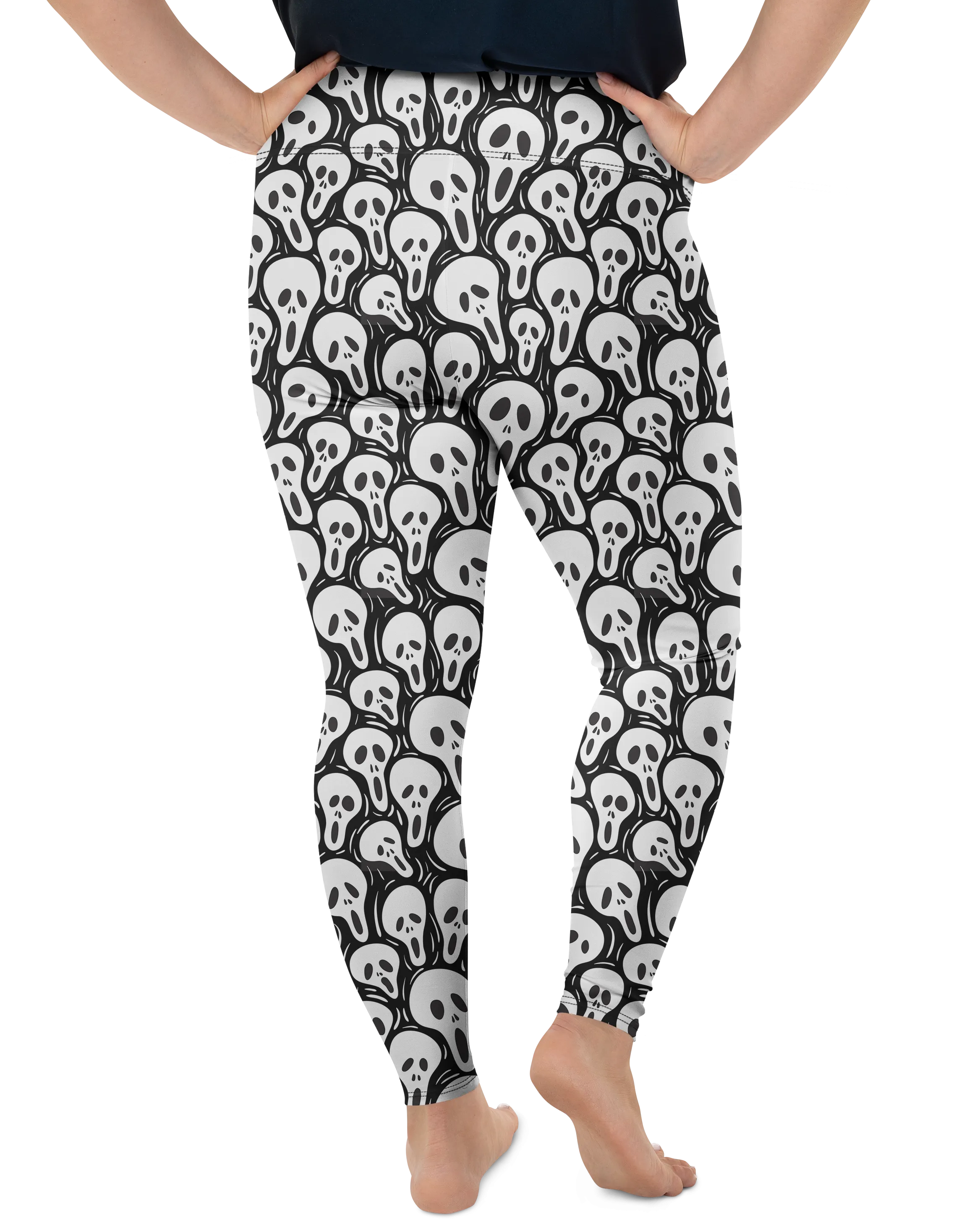 Ghost Face Plus Size Leggings