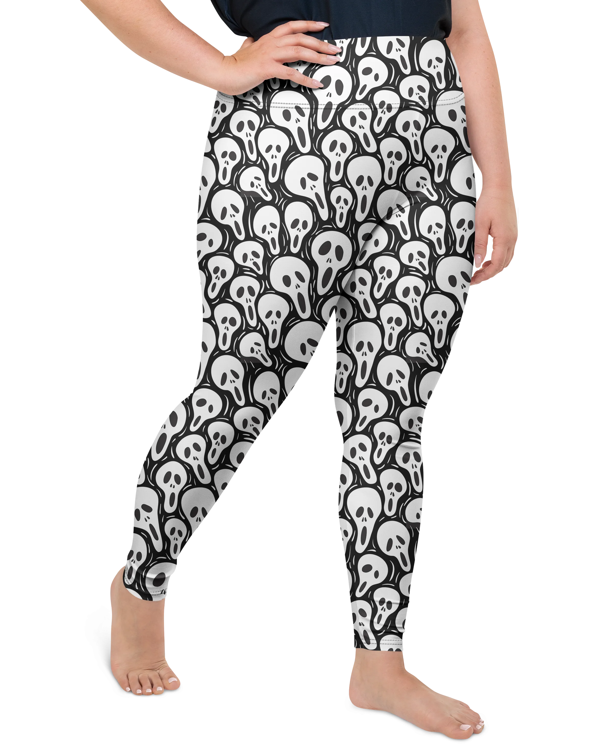 Ghost Face Plus Size Leggings