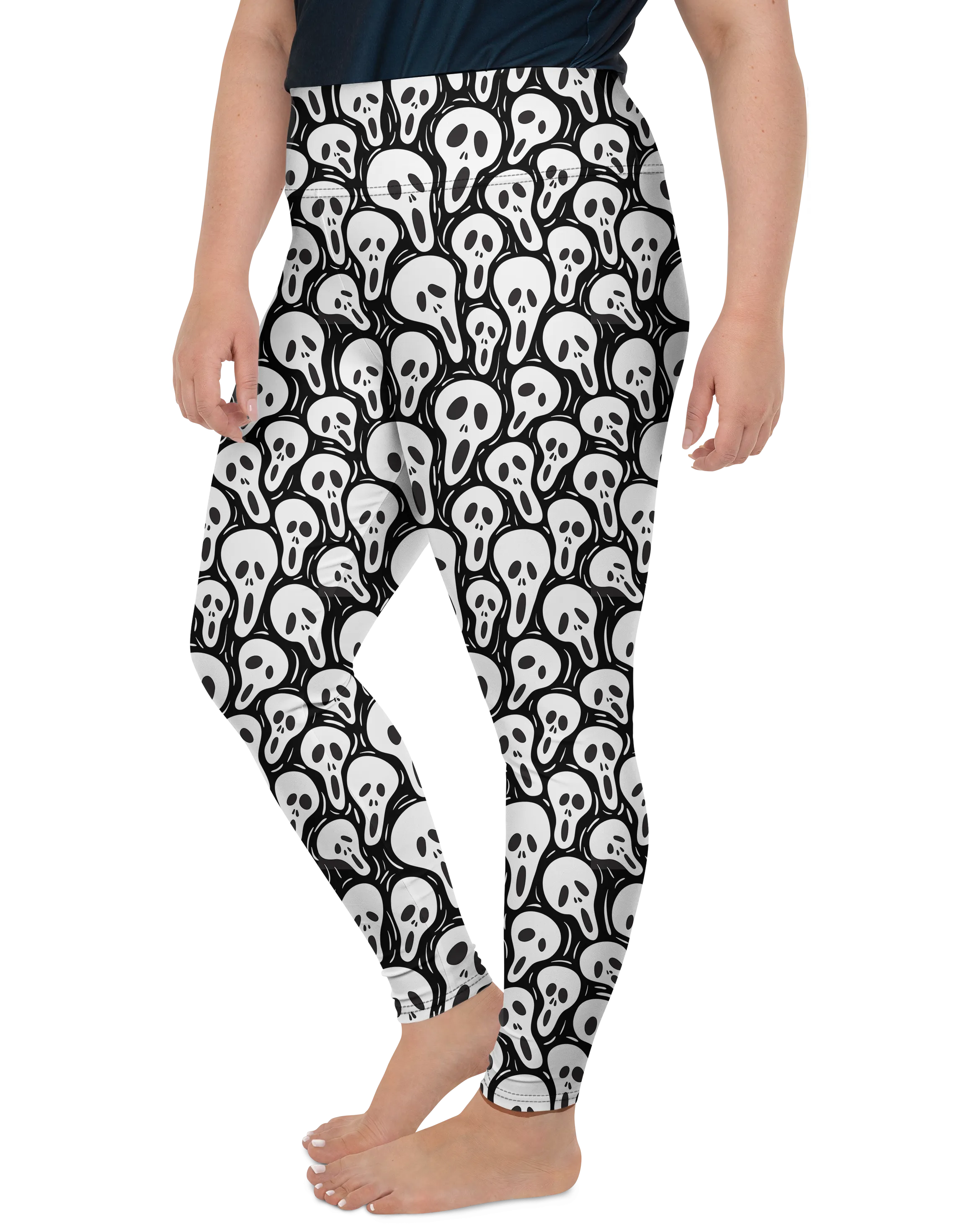 Ghost Face Plus Size Leggings