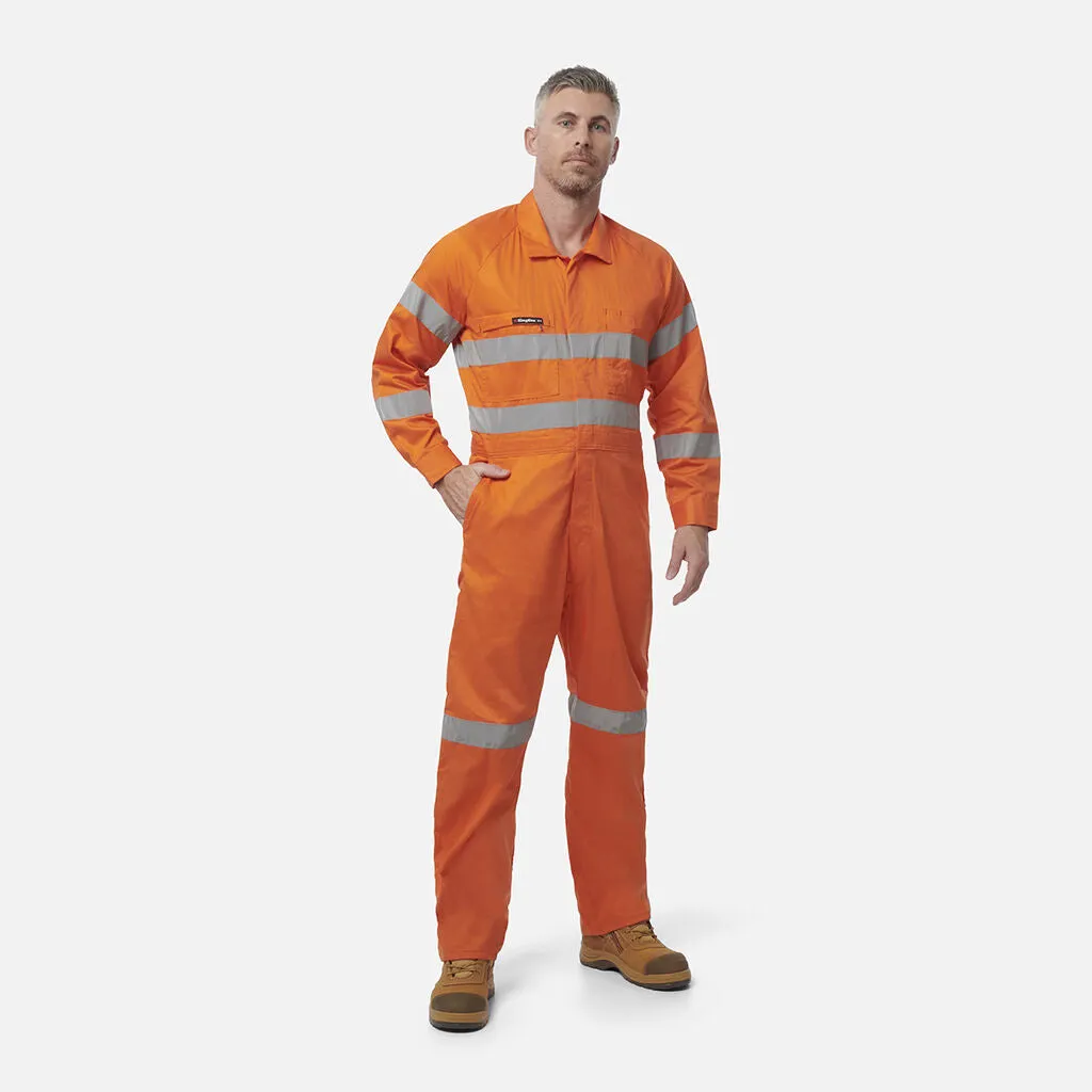 King Gee Originals Hi-Vis Lightweight Reflective Drill Work Overalls (K51305)