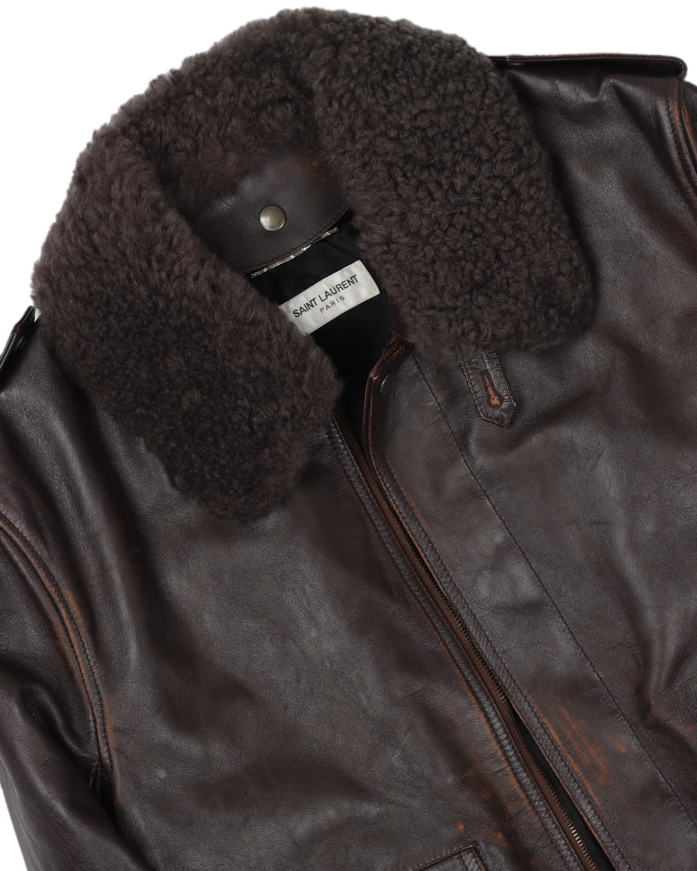 Leather Bomber Shearling Jacket (2018)