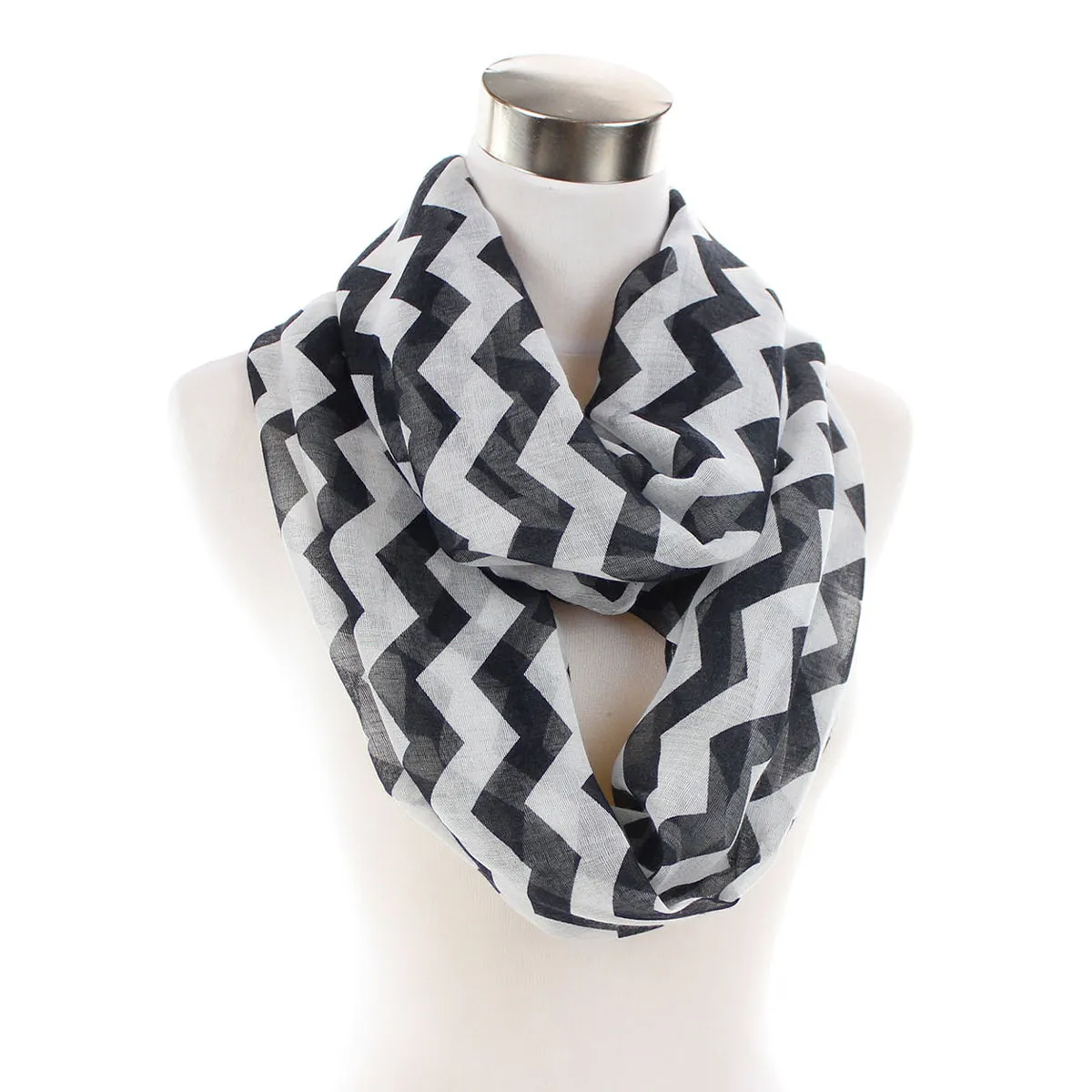 Lightning Black Infinity Scarf