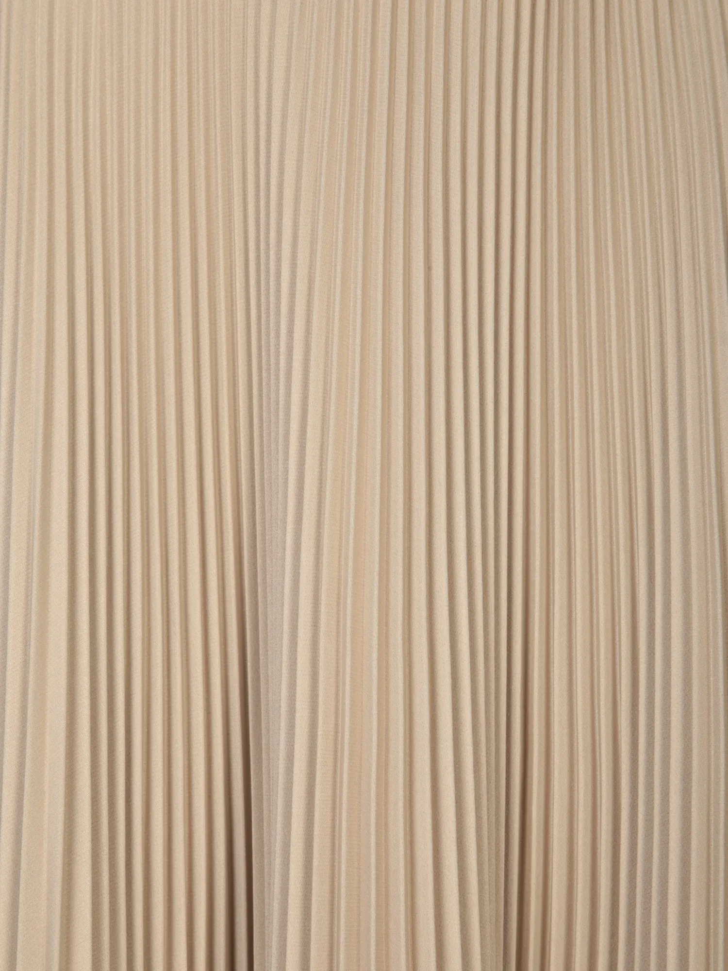 Long Beige Pleated Skirt