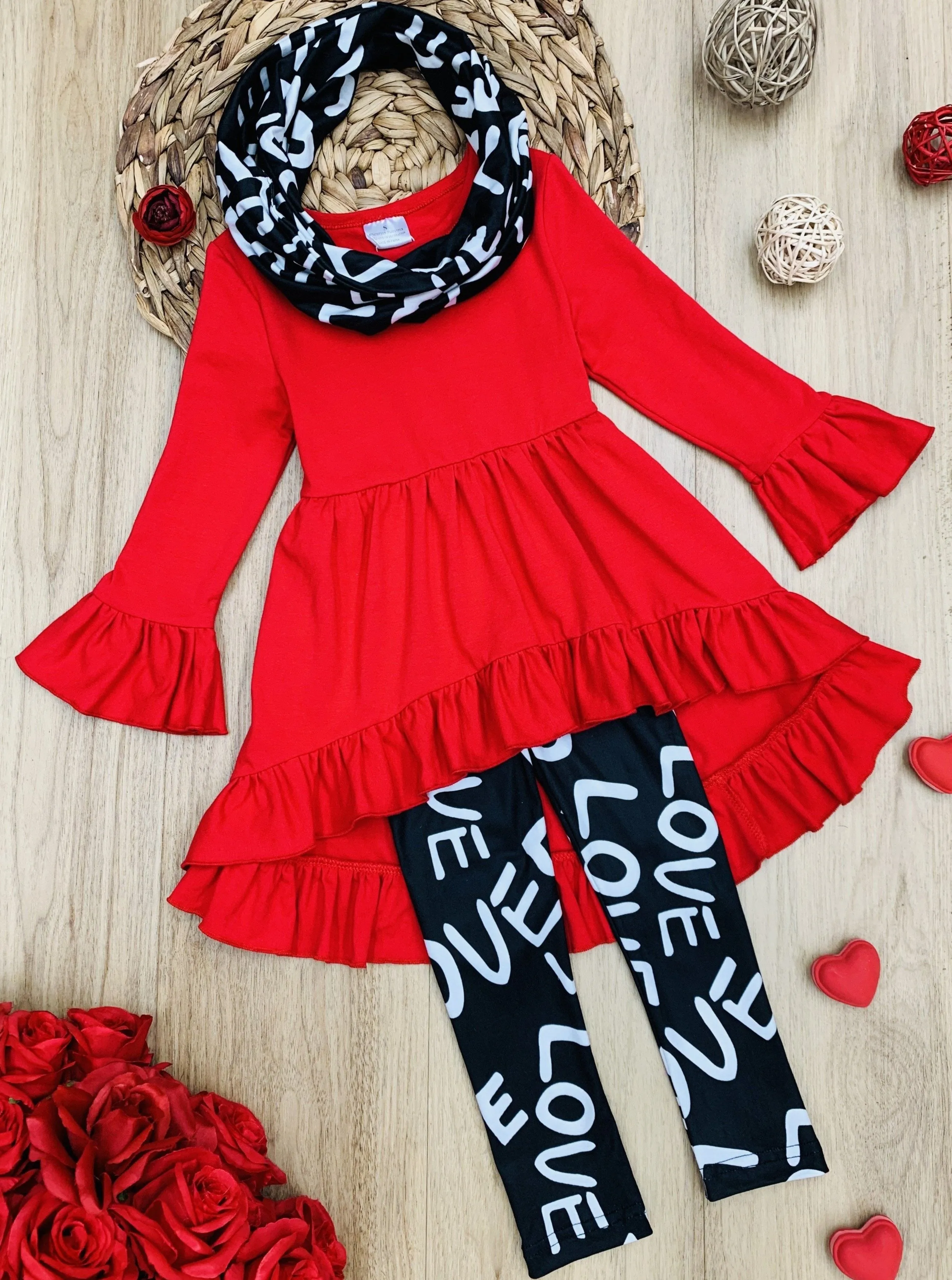 Make You Mine Tunic, Scarf and Legging Set