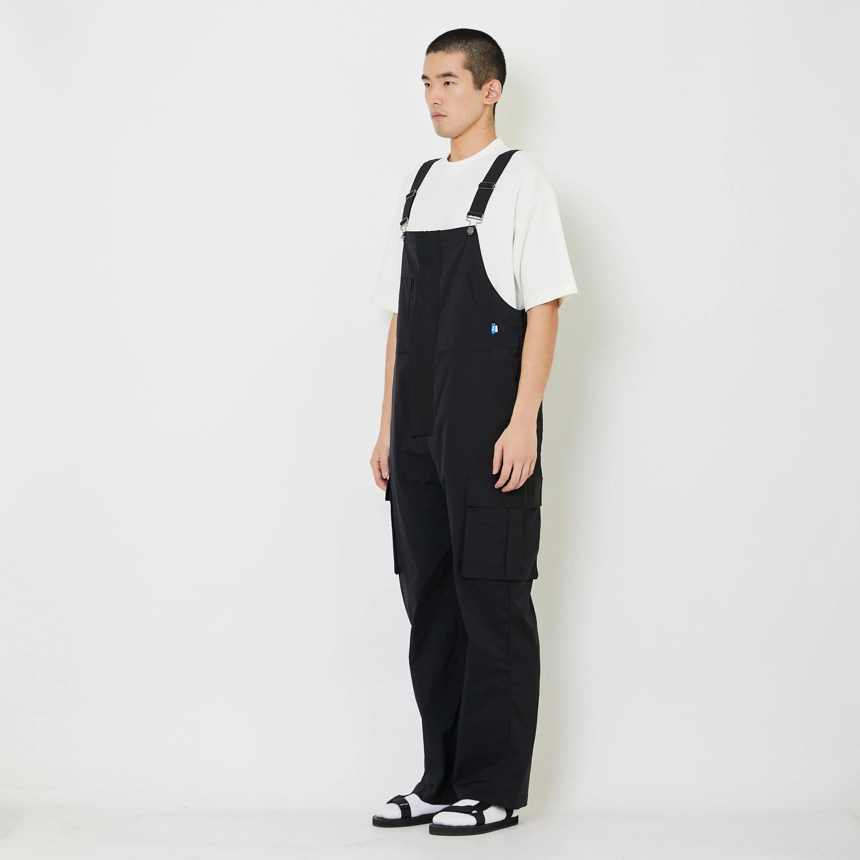 Men Nylon Dungaree - Black - SM2403058B