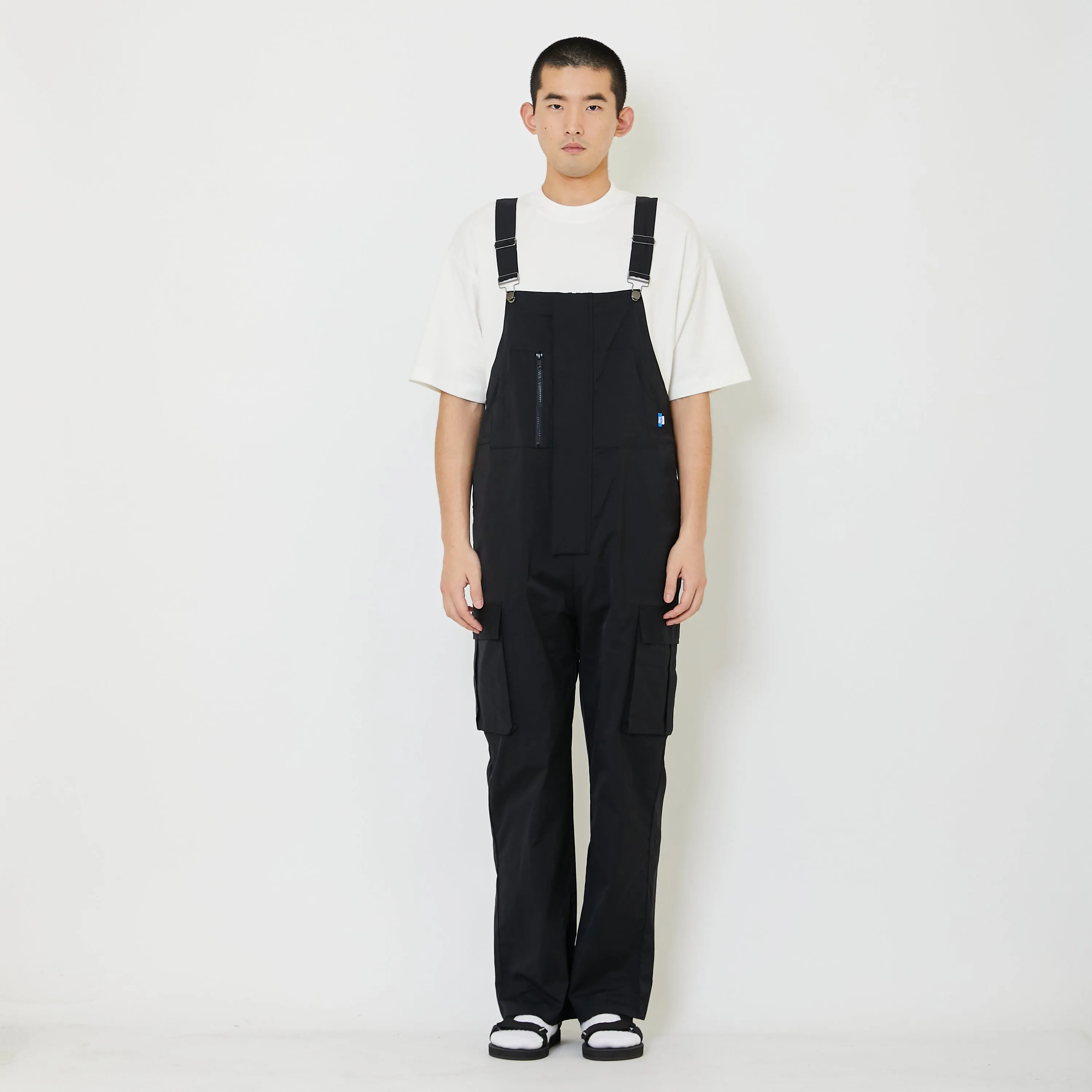 Men Nylon Dungaree - Black - SM2403058B