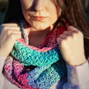 Mermaid Vibes Infinity Scarf Crochet Pattern