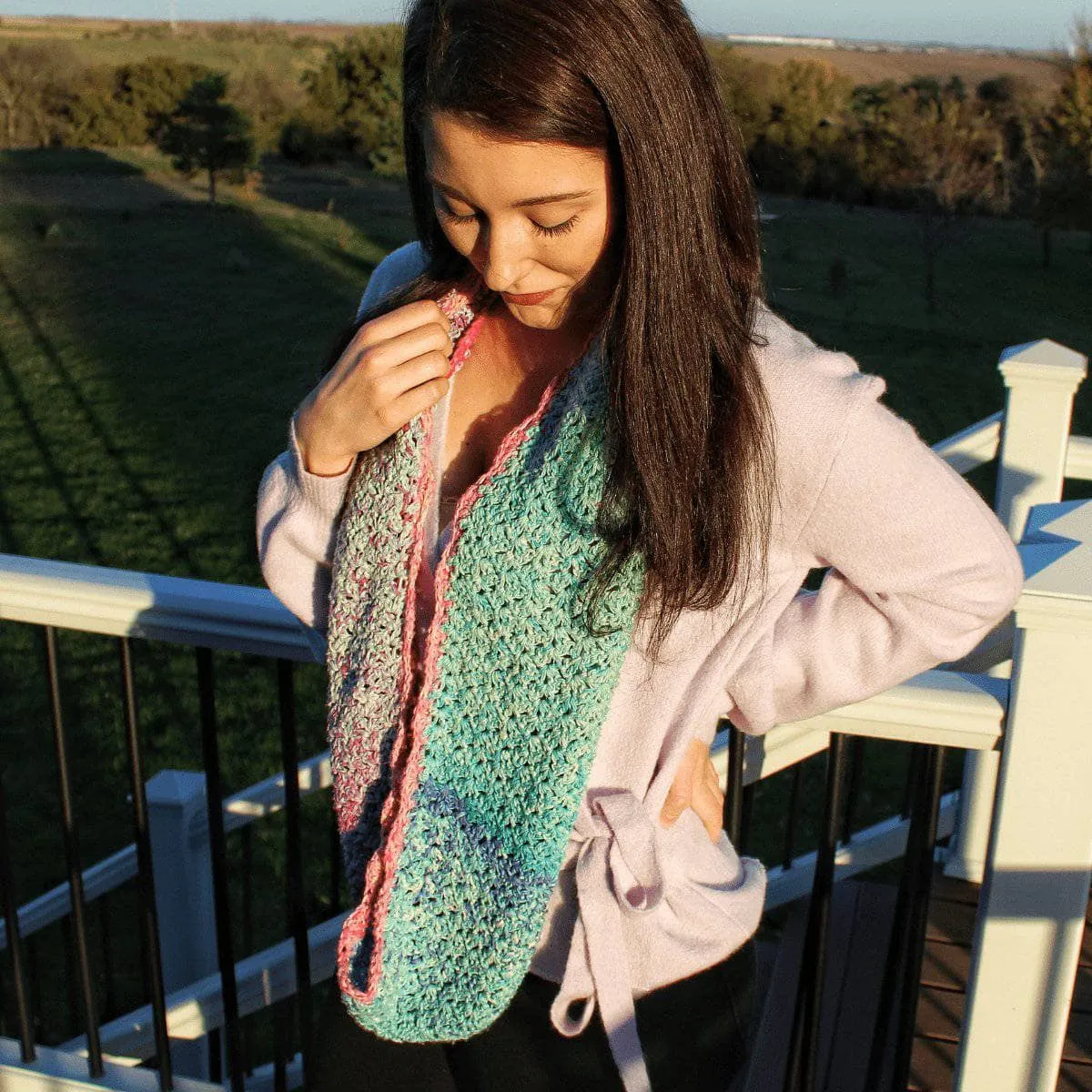 Mermaid Vibes Infinity Scarf Crochet Pattern