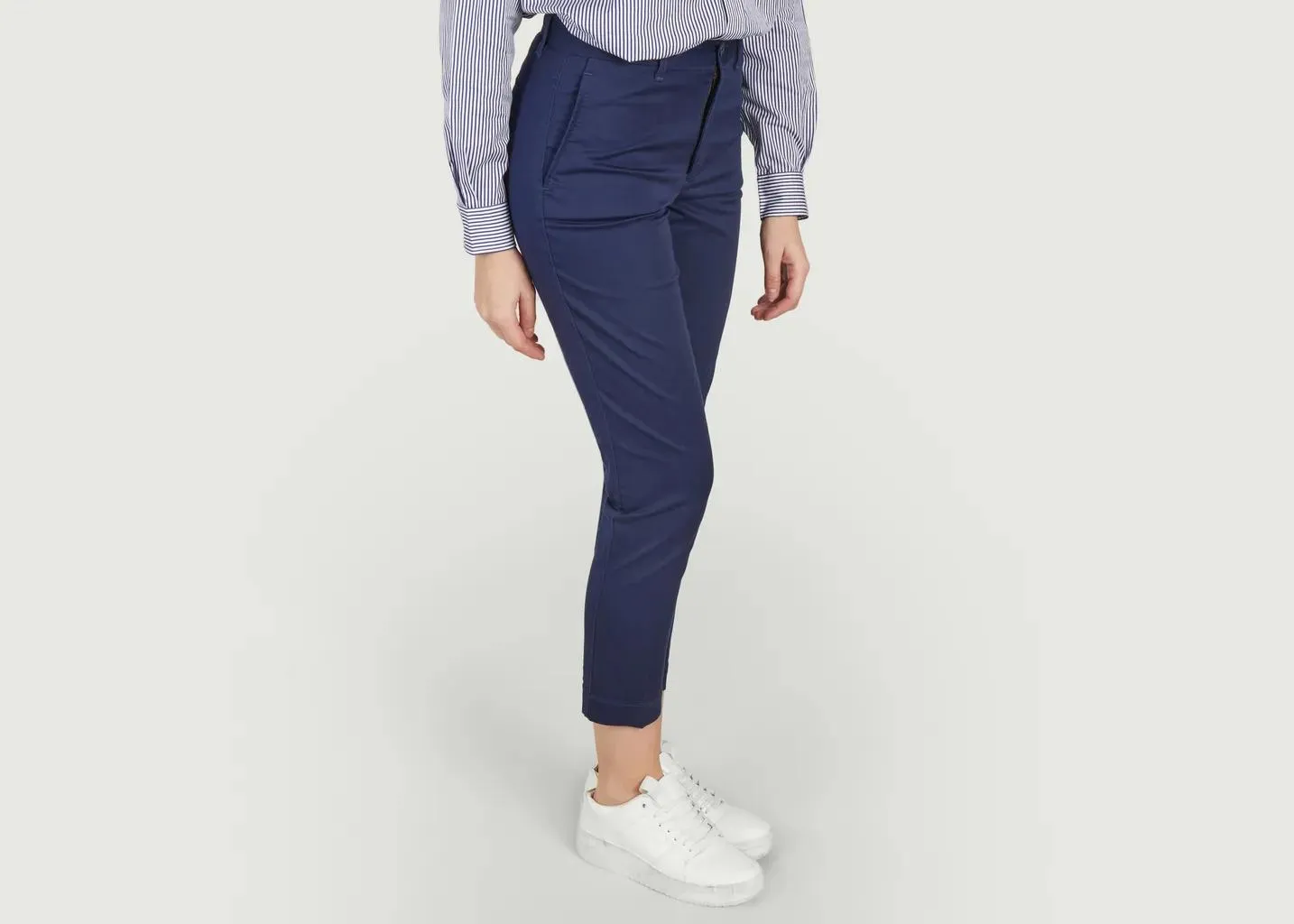 Pantalons Pantalon chino cheville Bleu Marine Polo Ralph Lauren - Bleu Marine - Femme