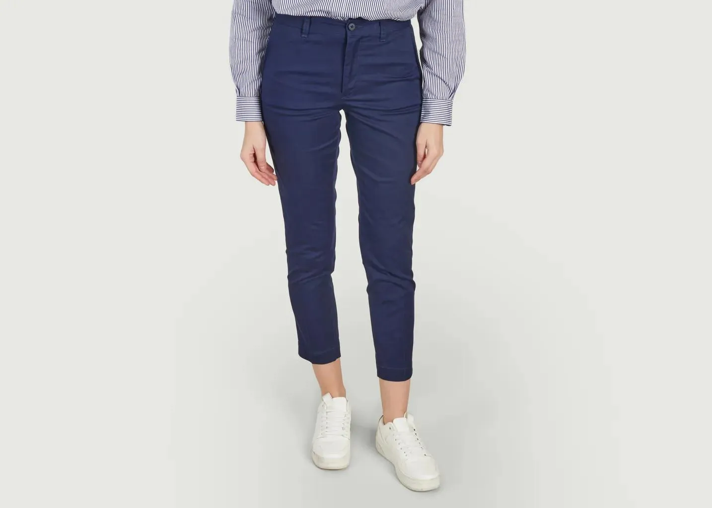 Pantalons Pantalon chino cheville Bleu Marine Polo Ralph Lauren - Bleu Marine - Femme