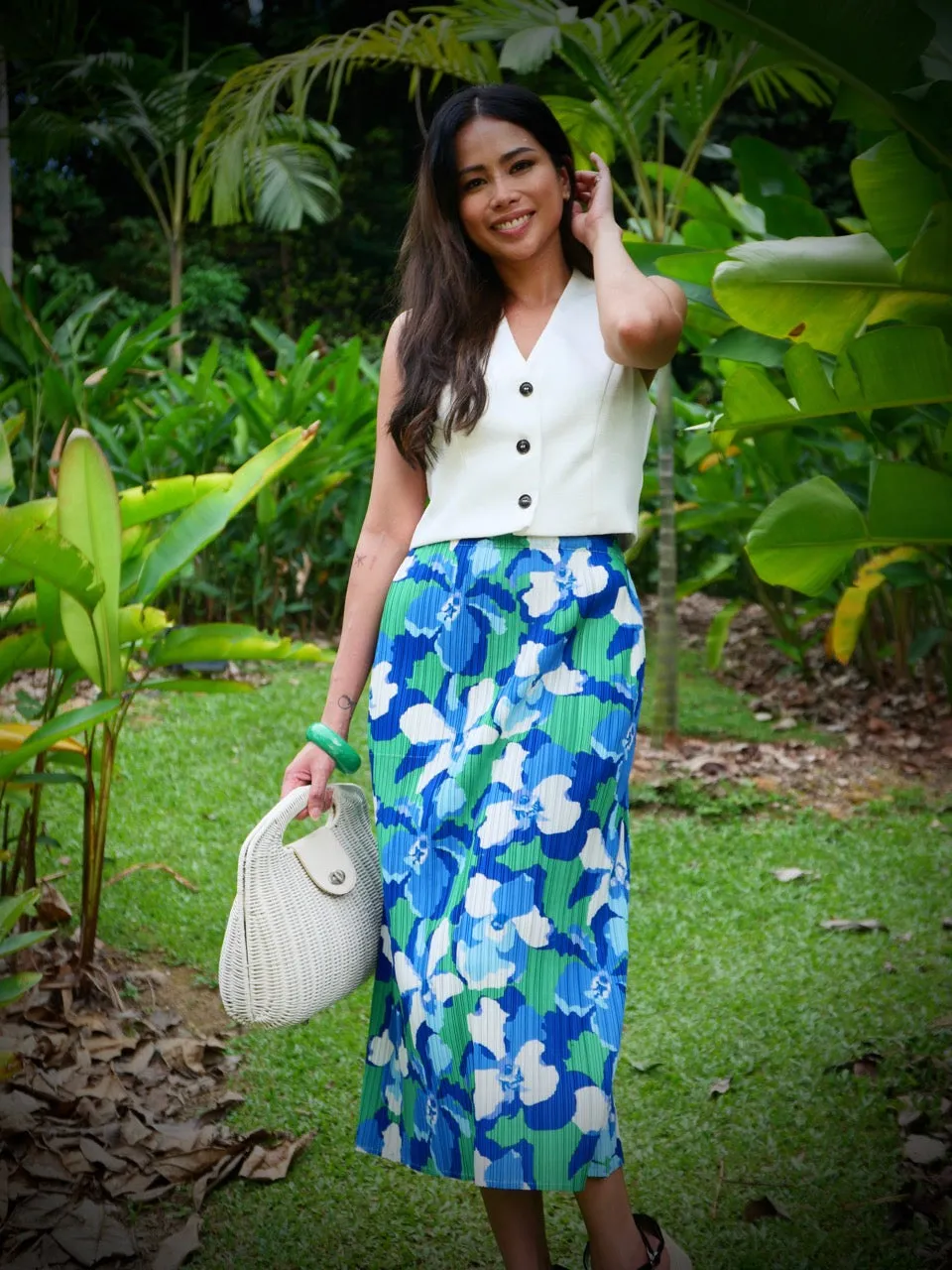 Pleated Skirt - Blue Orchid