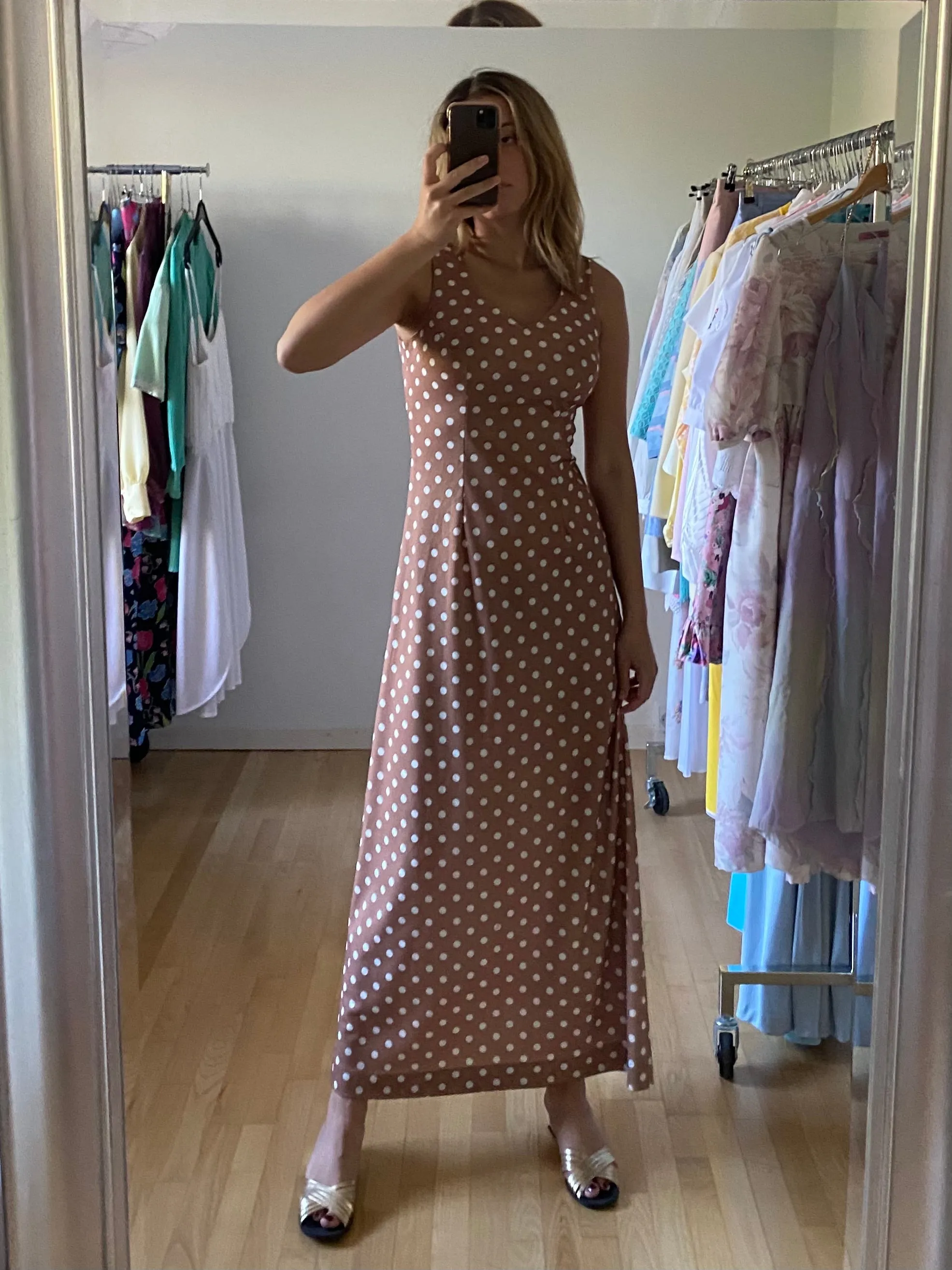 Polka Dot Poly Dress