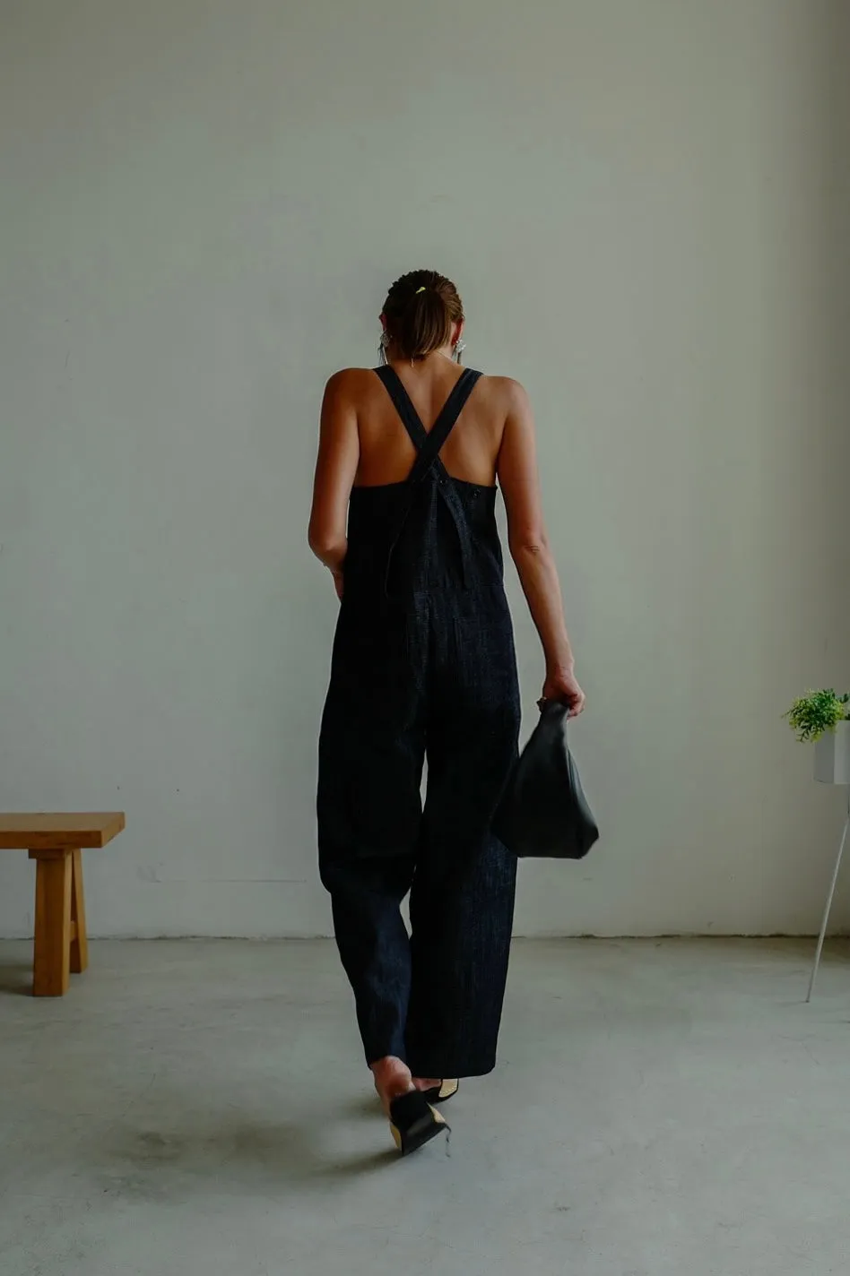 PREMIUM UNWASHED DENIM JUMPSUIT