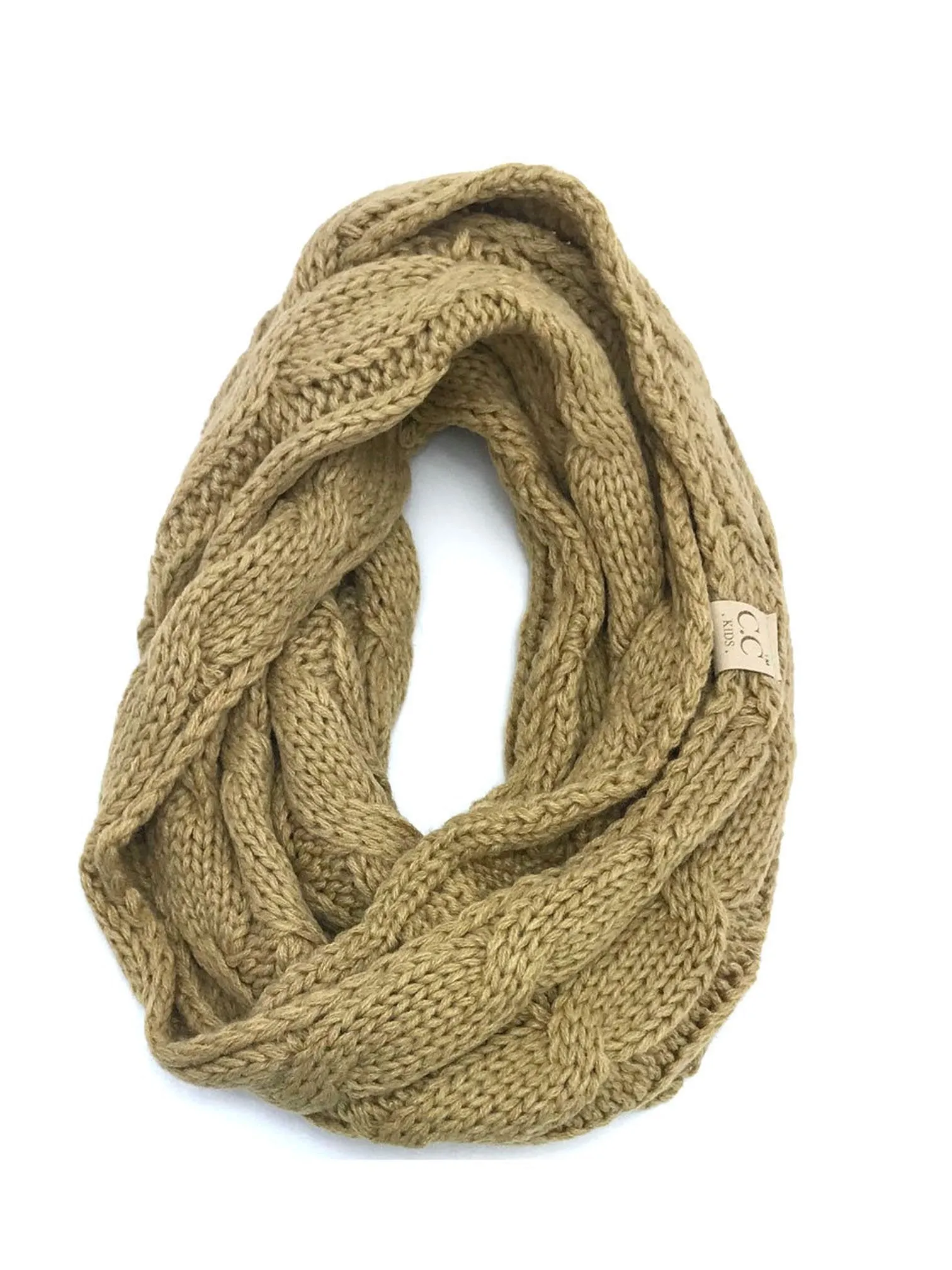 SF-800-KIDS CAMEL INFINITY SCARF