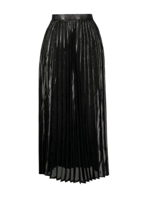 Shiny Pleated Skirt