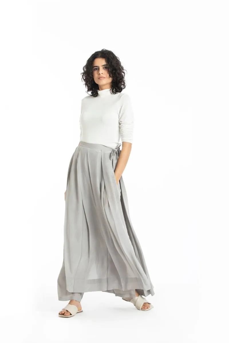 Skirt pant-Ash grey