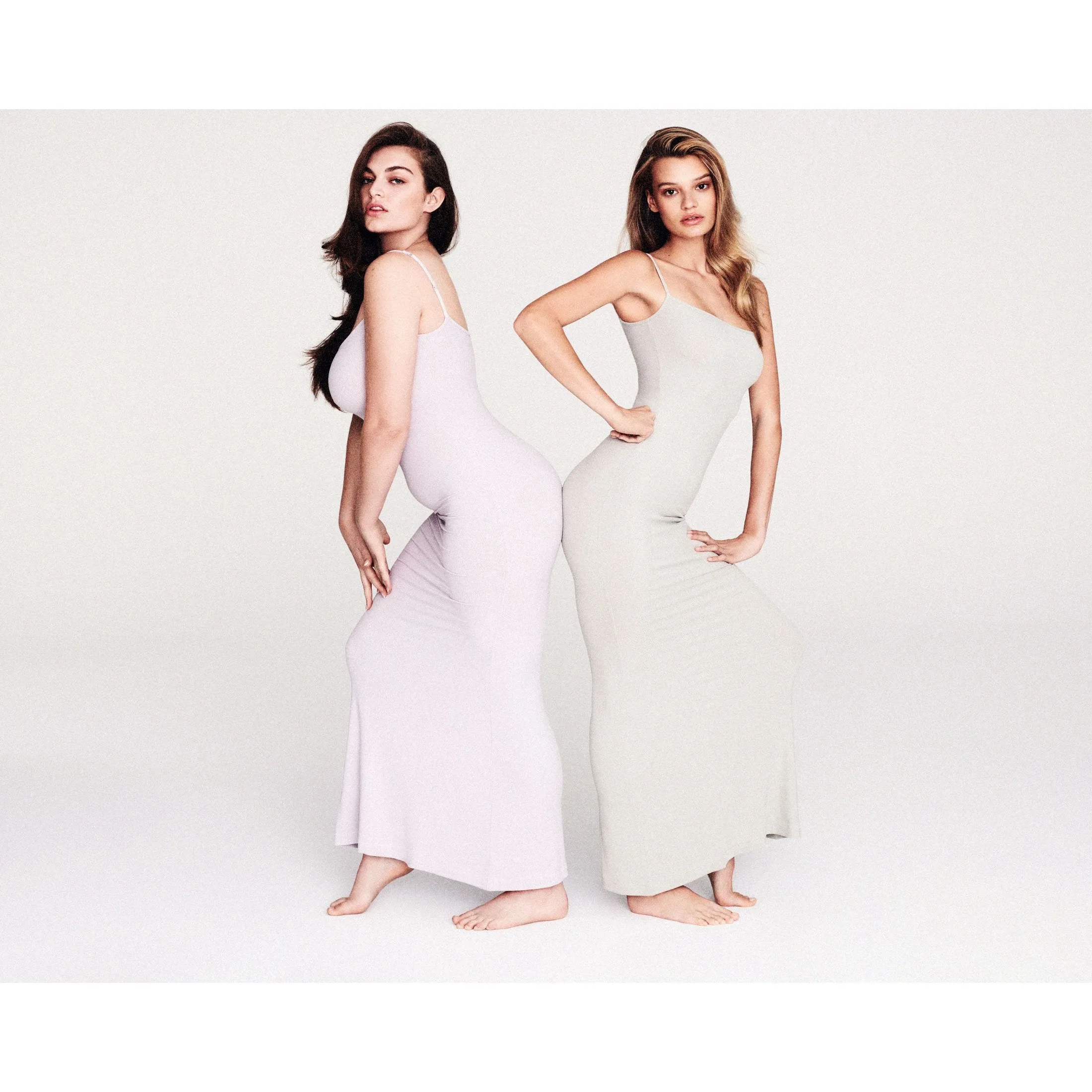 SOFT LOUNGE LONG SLIP DRESS | IRIS MICA