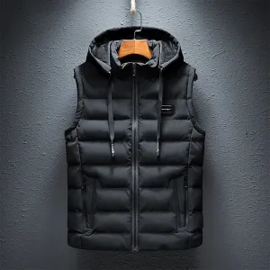 STEFAN™ | WARM HOODED VEST WITH ZIPPER FOR MEN