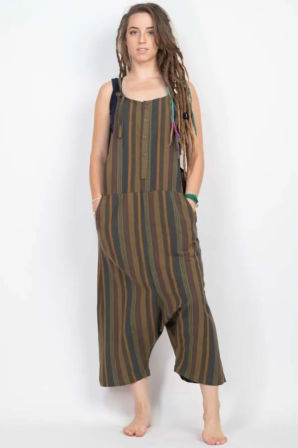 Stripe Oversized Overall