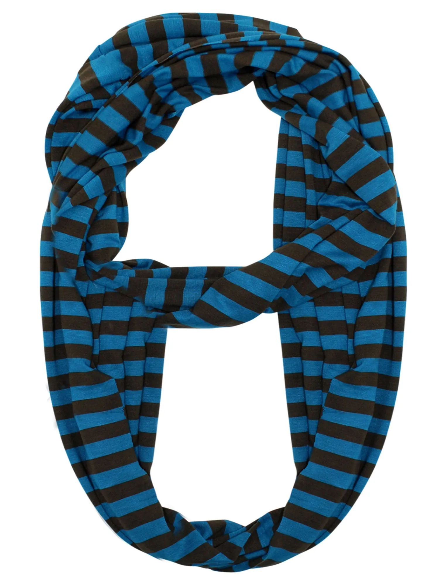 Striped Circle Infinity Scarf