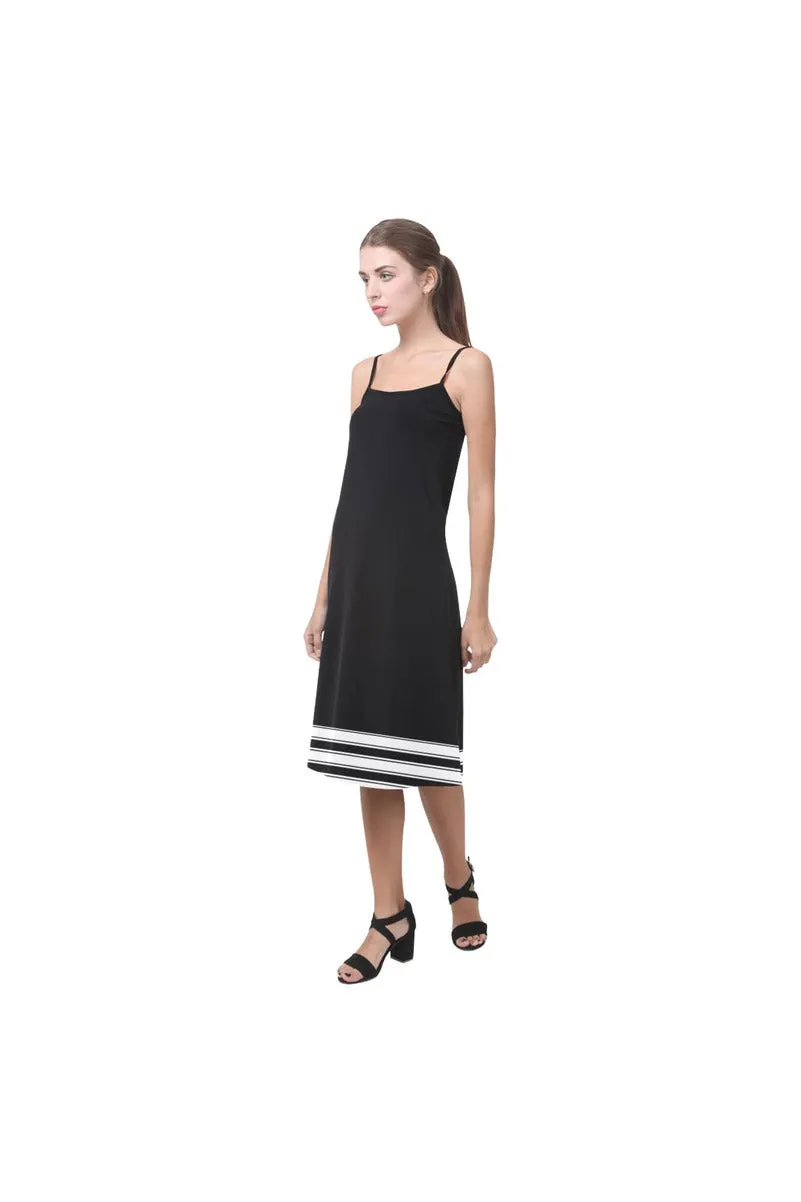 Striped Hem Alcestis Slip Dress (Model D05)