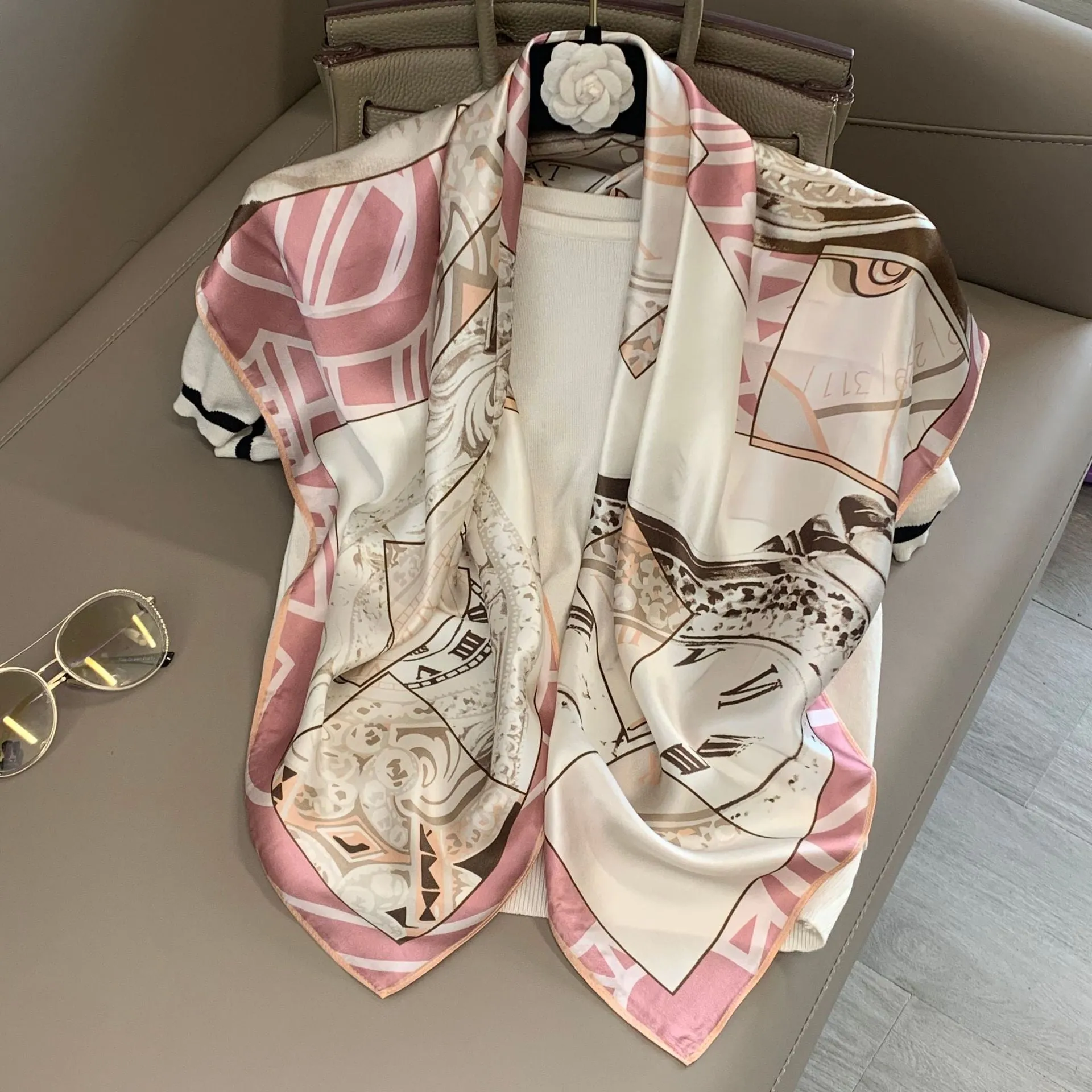 Stylish silk scarf to brighten up your look