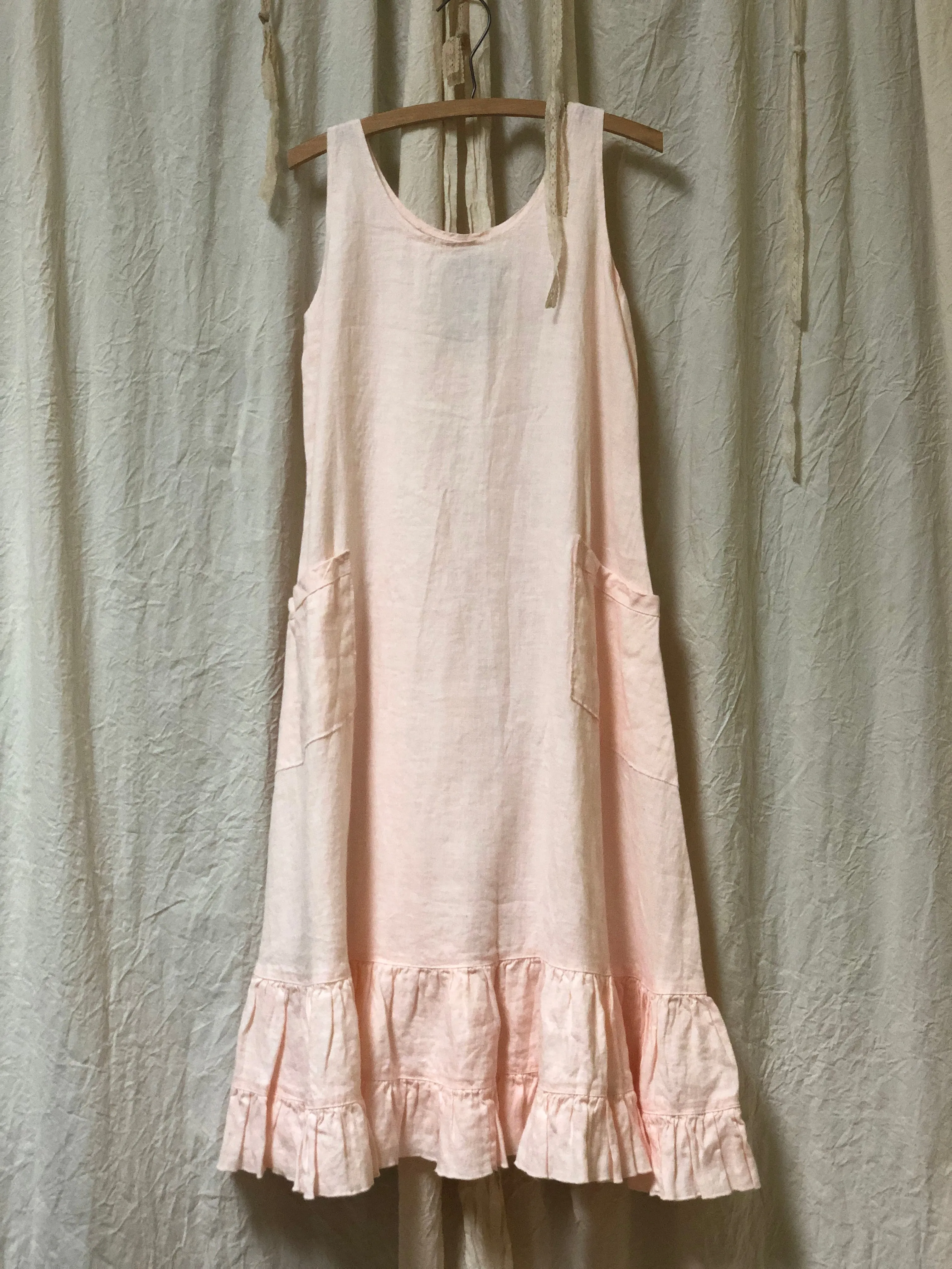 Tessa Slip Dress in Linen, USA