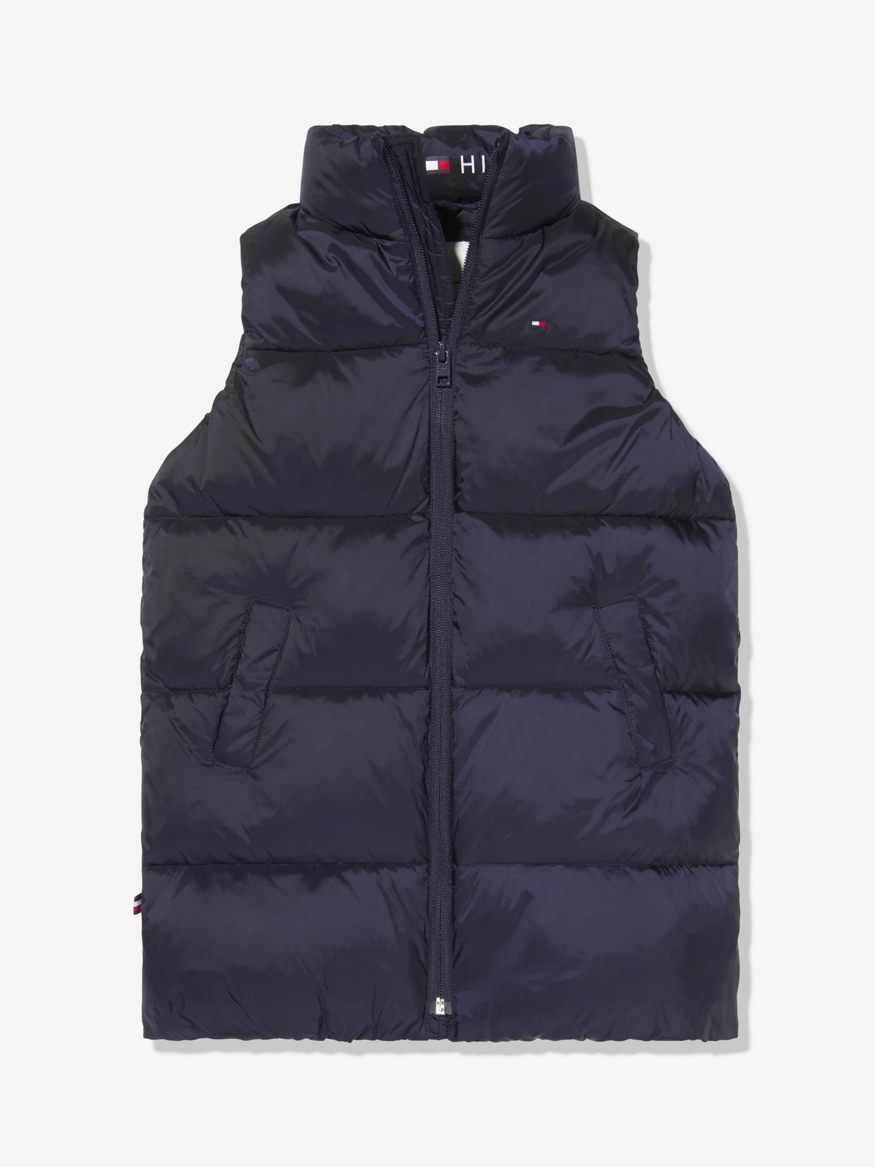 Tommy Hilfiger Girls Shiny Puffer Gilet