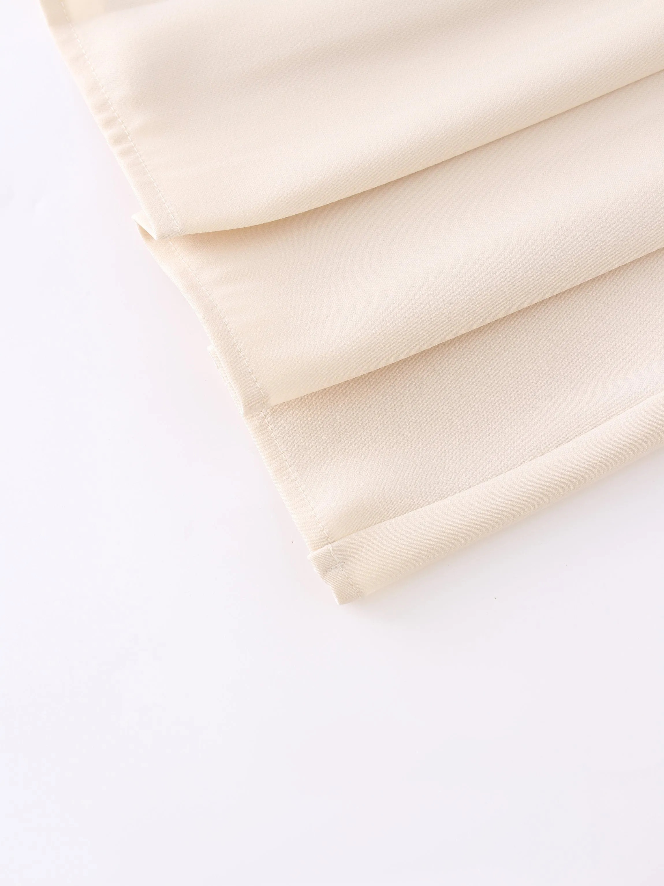 Yolk Pleated Skirt 37"-Ivory